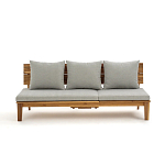 Садовый диван-трансофрмер Kate серый варинант исполнения - 5 | Loft Concept в Воронеже