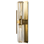 Бра с двумя хрустальными цилиндрическими плафонами Glass TUBE варинант исполнения - 1 | Loft Concept в Воронеже