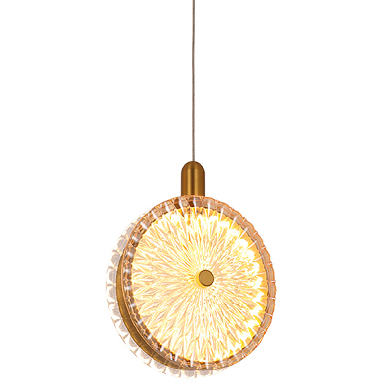 Подвесной светильник с плафоном из рельефного стекла Peony Glass Bronze Прозрачный Бронза Черный Подвесной светильник с плафоном из рельефного стекла Peony Glass Bronze Прозрачный Бронза Черный в Воронеже | Loft Concept