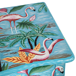 Комод с росписью Розовый фламинго L.XV CHEST OF DRAWERS Flowers with Flamingo варинант исполнения - 4 | Loft Concept в Воронеже
