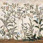 Обои ручная роспись Siam White Metal варинант исполнения - 1 | Loft Concept в Воронеже