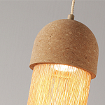 Подвесной светильник натуральная пробка с бахромой Natural Cork варинант исполнения - 3 | Loft Concept в Воронеже