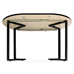 Стол обеденный раздвижной со столешницей бежевый мрамор Magali варинант исполнения - 3 | Loft Concept в Воронеже