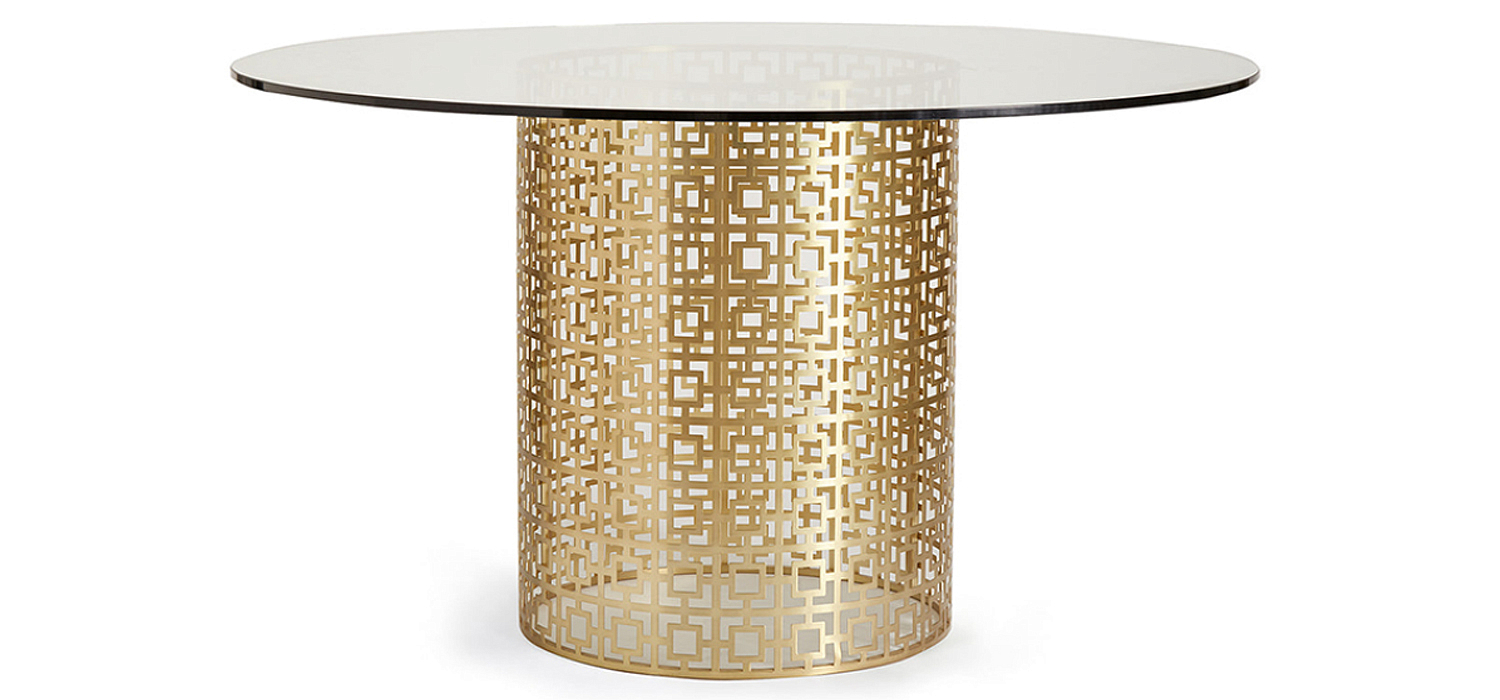 Обеденный стол Jonathan Adler Nixon Dining Table столешница Стекло Обеденный стол Jonathan Adler Nixon Dining Table столешница Стекло - Loft-Concept в Воронеже