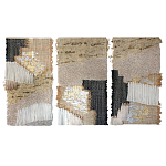 Триптих Геометрический гобелен бежевый Figurative Beige Wall Hangings варинант исполнения - 4 | Loft Concept в Воронеже