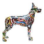 Статуэтка Graffiti Great Dane Поп-Арт варинант исполнения - 2 | Loft Concept в Воронеже