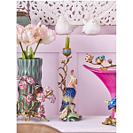 Подсвечник в образе попугая из фарфора с бронзовыми элементами Eden Garden варинант исполнения - 2 | Loft Concept в Воронеже