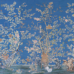 Обои ручная роспись Houghton Canton Blue варинант исполнения - 1 | Loft Concept в Воронеже