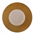 Бра круглое с плафоном из натурального камня на латунном основании Cryptocrystalline Stone варинант исполнения - 3 | Loft Concept в Воронеже