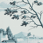 Обои ручная роспись Views of Italy Mare Verde варинант исполнения - 3 | Loft Concept в Воронеже