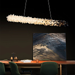 Люстра линейная светодиодная из необработанных кристаллов Mountain Comet варинант исполнения - 4 | Loft Concept в Воронеже