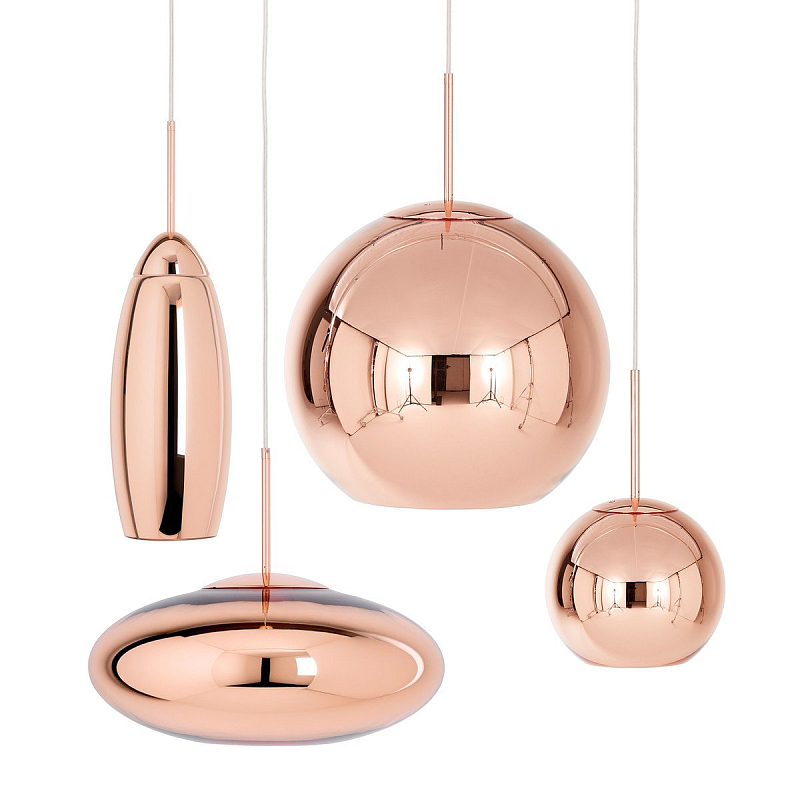 Люстра Tom Dixon Copper Wide Pendant Lamp Медь в Воронеже | Loft Concept 