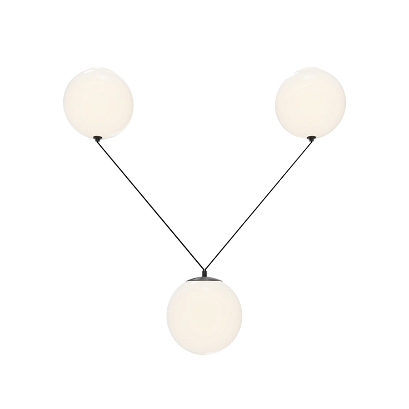 Подвесной светильник Twins 3000К 26Вт Черный Белый в Воронеже | Loft Concept 