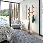 Полукруглое кресло из обивки меланж Halle Melange Armchair варинант исполнения - 4 | Loft Concept в Воронеже