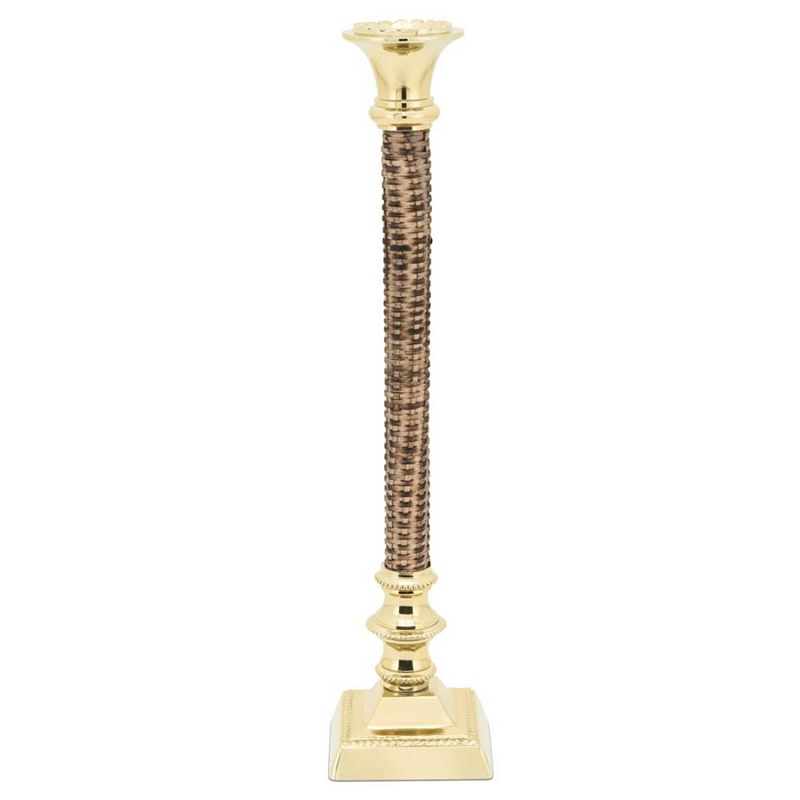 Подсвечник Candleholder Hermiwicker Коричневый Золотой Подсвечник Candleholder Hermiwicker Коричневый Золотой в Воронеже | Loft Concept