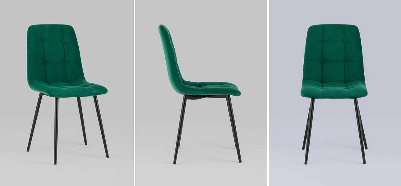 Стул NANCY S-2 Chair Изумрудный Велюр Стул NANCY S-2 Chair Изумрудный Велюр - Loft-Concept в Воронеже