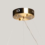 Люстра круглая золотого цвета с прозрачными рельефными стеклянными вставками Textured Glass Chandelier варинант исполнения - 11 | Loft Concept в Воронеже