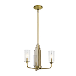  Люстра с прозрачными рифлеными цилиндрическими плафонами Kichler варинант исполнения - 2 | Loft Concept в Воронеже