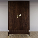 Платяной шкаф Elsa Dreams Walnut с 2-мя фасадами варинант исполнения - 3 | Loft Concept в Воронеже