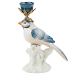 Фарфоровый подсвечник с птицей Eden Garden варинант исполнения - 1 | Loft Concept в Воронеже