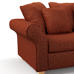 Мебельная ткань Шенилл терракотовый цвет 138 см T4-44 варинант исполнения - 5 | Loft Concept в Воронеже