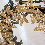 Зеркало круглое в металлической раме украшенной фигурами бабочек Butterflies варинант исполнения - 3 | Loft Concept в Воронеже