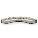 Большой угловой Диван California трансформер с приставными деревянными модулями   варинант исполнения - 1 | Loft Concept в Воронеже