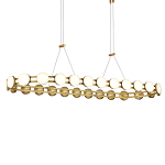 Люстра овальная с круглыми светодиодными источниками света Maxine Light варинант исполнения - 2 | Loft Concept в Воронеже