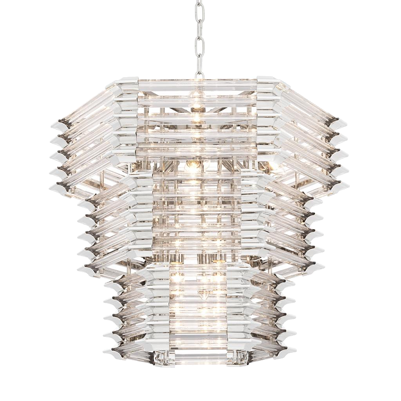 Люстра Chandelier Wren Никель Прозрачный (Transparent) в Воронеже | Loft Concept 