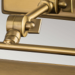 Светильник для картин цвета состаренная латунь с широким плафоном на прямоугольном основании Elstead Lighting варинант исполнения - 10 | Loft Concept в Воронеже