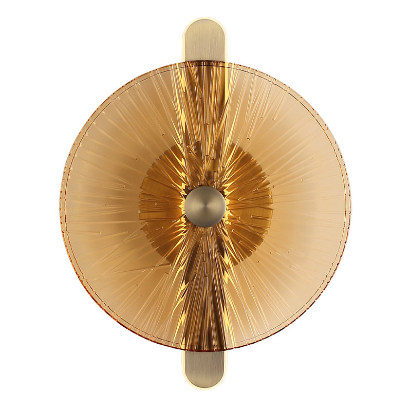 Бра с круглым стеклянным плафоном Gingham Янтарный Мятный в Воронеже | Loft Concept 