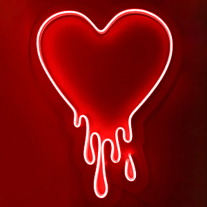 Неоновая настенная лампа Melted Heart Neon Wall Lamp
