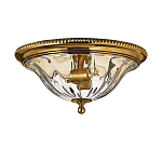 Потолочный светильник цвета латунь с прозрачным плафоном в форме чаши Hinkley варинант исполнения - 1 | Loft Concept в Воронеже