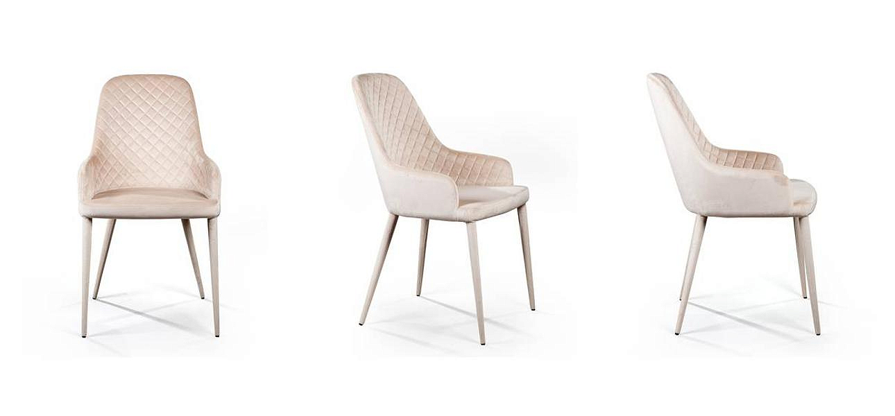 Стул Douglas Rhombus Chair Бежевый Велюр Стул Douglas Rhombus Chair Бежевый Велюр - Loft-Concept в Воронеже