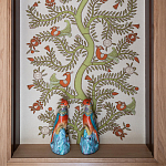 Обои с вышивкой ручной работы Fyodor Original colourway on linen варинант исполнения - 1 | Loft Concept в Воронеже