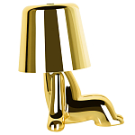 Настольная лампа фигурная цвета золото с гладким абажуром Высота 16 см Sophia варинант исполнения - 4 | Loft Concept в Воронеже