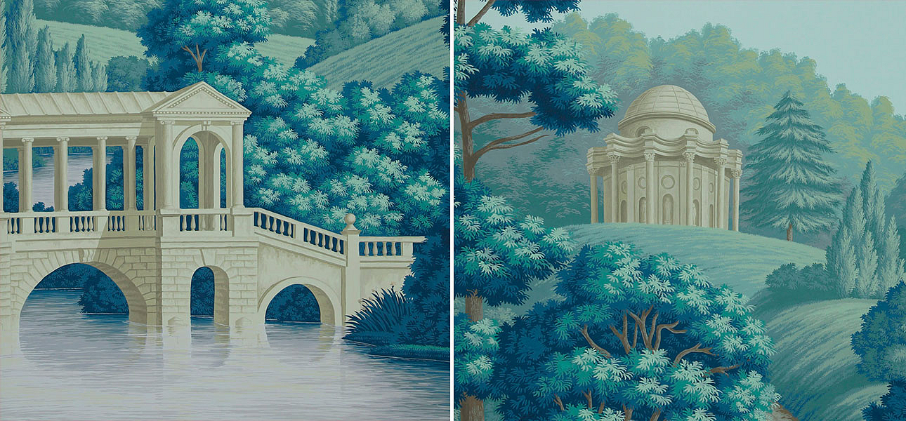Обои ручная роспись English Landscape Special Colourway on scenic paper Обои ручная роспись English Landscape Special Colourway on scenic paper - Loft-Concept в Воронеже