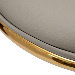 Стул бежевый из экокожи на золотых ножках Attribute of Elegance варинант исполнения - 3 | Loft Concept в Воронеже