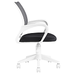 Офисное кресло с основанием из белого пластика Desk chairs Black варинант исполнения - 3 | Loft Concept в Воронеже