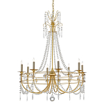 Люстра с декором из прозрачных бусин Glowing Crystals варинант исполнения - 2 | Loft Concept в Воронеже