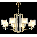 Люстра с 8-ю цилиндрическими плафонами из стекла Laurent варинант исполнения - 4 | Loft Concept в Воронеже