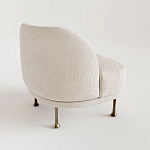 Кресло Briancon с полукруглой спинкой на металлических ножках  варинант исполнения - 1 | Loft Concept в Воронеже