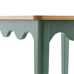 Деревянный обеденный стол Wavy Wooden Dining Table Green варинант исполнения - 4 | Loft Concept в Воронеже