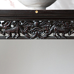 Черная резная консоль в Китайском стиле из массива Black Dragon Console варинант исполнения - 3 | Loft Concept в Воронеже