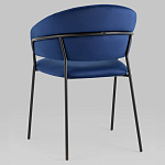 Стул в велюре синего цвета Horizon варинант исполнения - 5 | Loft Concept в Воронеже