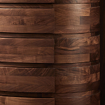 Комод деревянный с 7-ю ящиками Moon Walnut Furniture варинант исполнения - 5 | Loft Concept в Воронеже