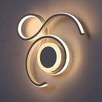 Бра белого цвета с изогнутыми световыми линиями и круглым основанием Luke Lampco Tracer Lamp варинант исполнения - 4 | Loft Concept в Воронеже