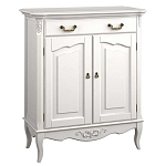 Комод белый из массива бука с ящиком и 2-мя дверцами в стиле прованс White Provence варинант исполнения - 1 | Loft Concept в Воронеже