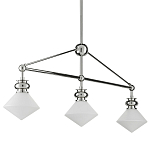 Люстра линейная с ромбовидными плафонами Pointed Diamond Shade варинант исполнения - 5 | Loft Concept в Воронеже