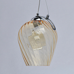 Подвесной светильник со стеклянном плафоном в форме бокала Kaleido варинант исполнения - 6 | Loft Concept в Воронеже